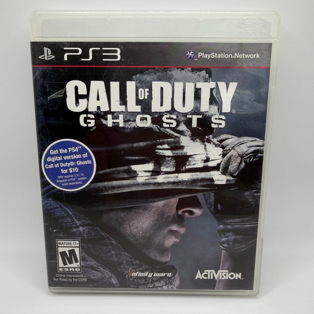 Call of Duty Ghosts Sony PlayStation 3 PS3 Activision Infinity Ward FPS Game